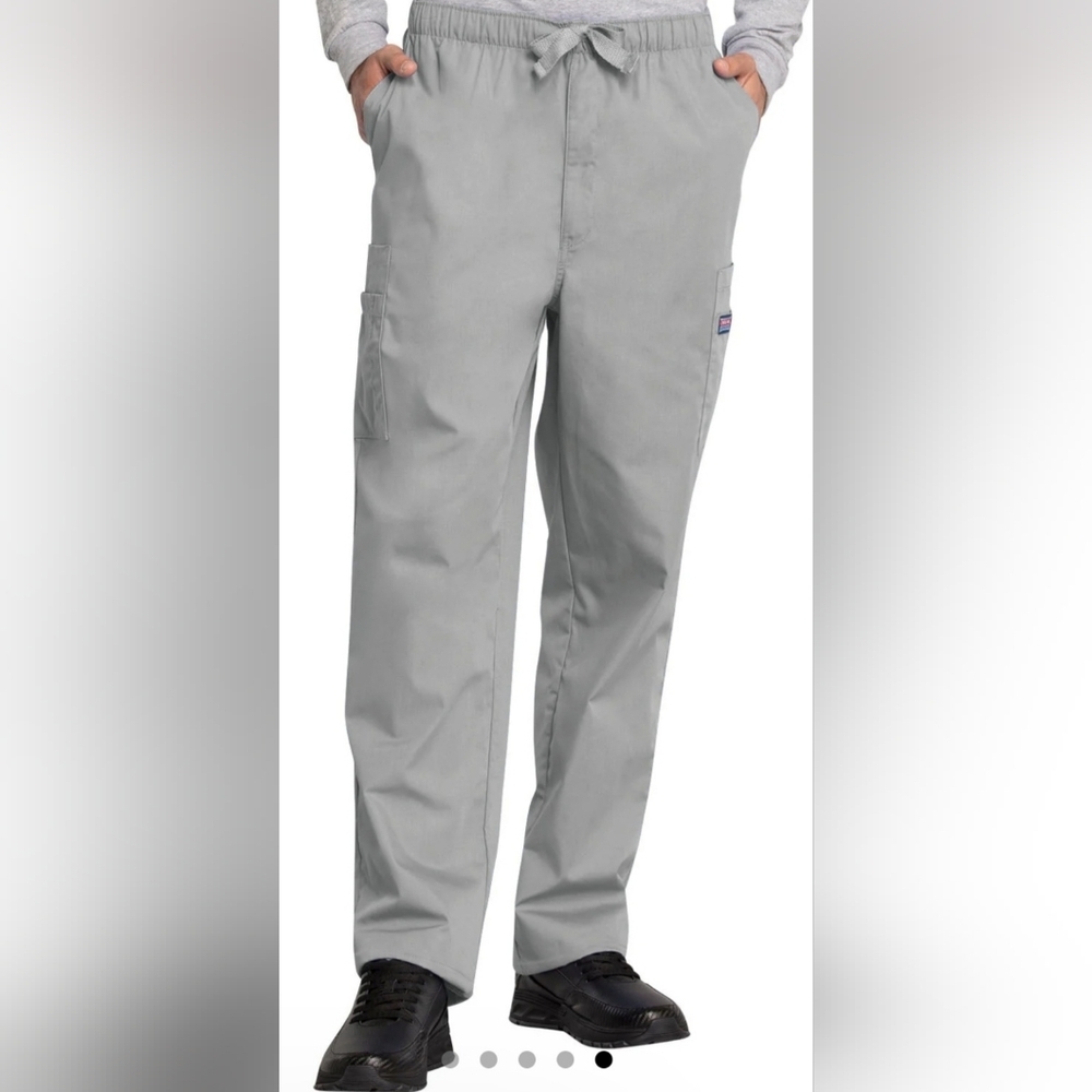 Cherokee Men's Light Gray Medical Cargo Pants SzL